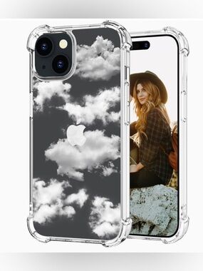 iPhone 15 plus clouds sky case New